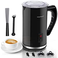 Los mejores  - Aigostar Capu - Espumador de Leche Eléctrico 500W- 3 modos Espuma Leche Caliente-Fría para Café- Latte- Cappuccino…